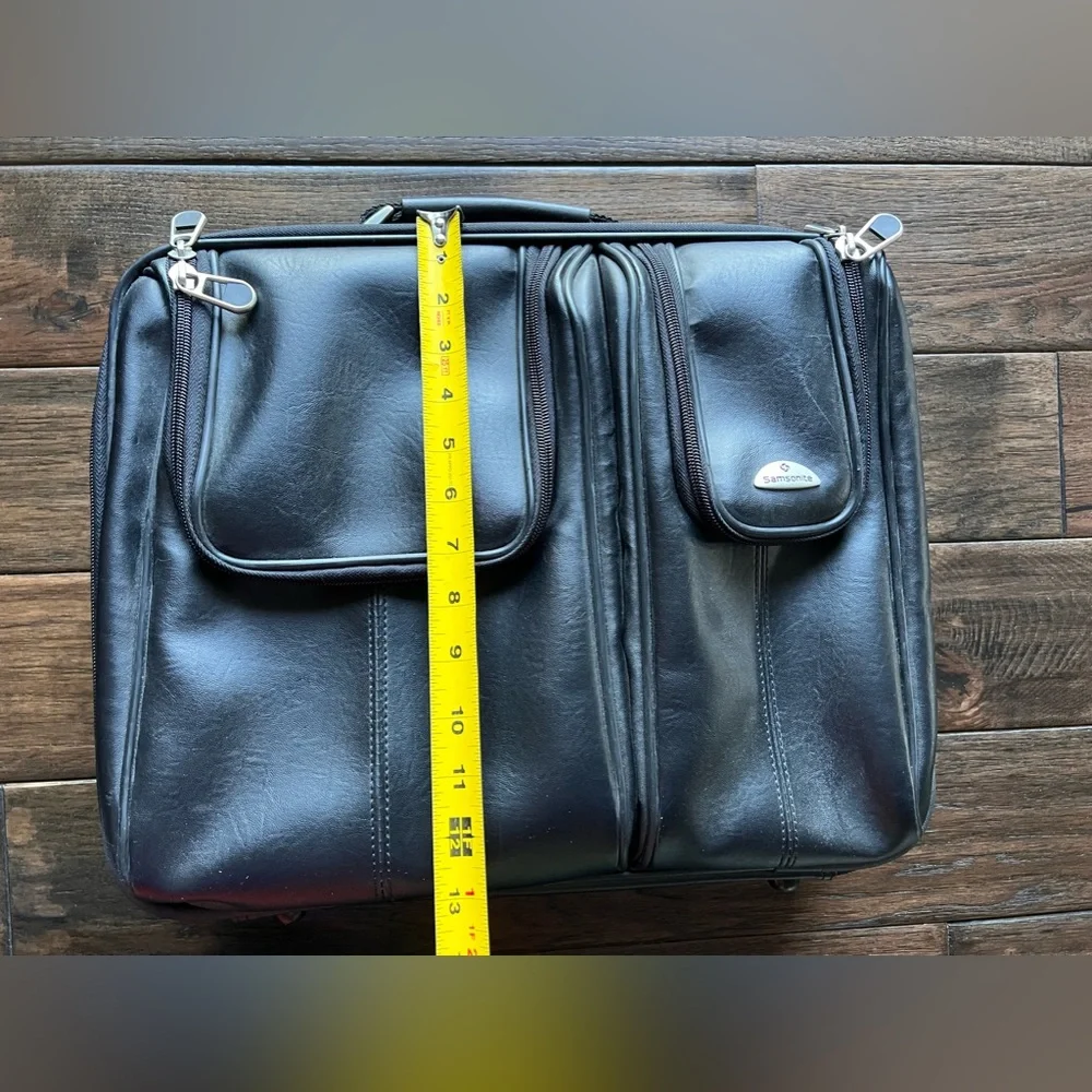 SAMSONITE Faux Leather LAPTOP Bag CASE Travel BRIEFCASE 15” Women MEN